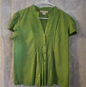 Michael Kors Women's Button Front Blouse Size L